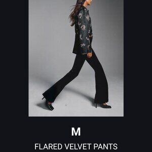 ZARA Flared Velvet Pants